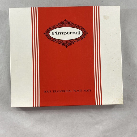 Set of 4 Floral Traditional Pimpernel Placemats 8 5/8" x 7 5/8" In Box * (B1) - Picture 7 of 8